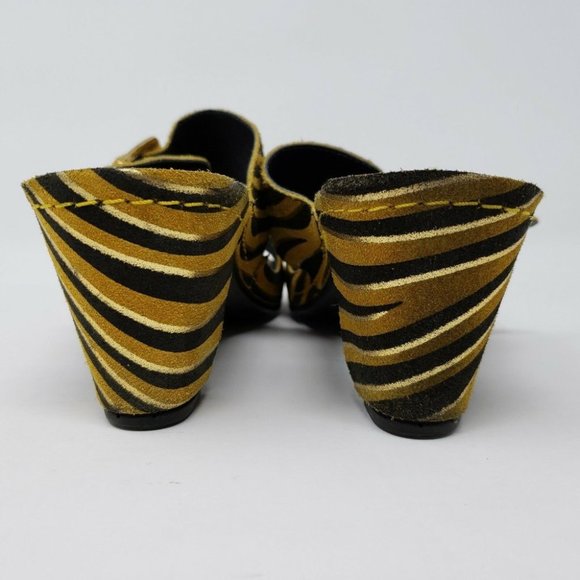 HELLE COMFORT DANYA TORMES TIGER SANDALS MULES 38 - Picture 5 of 10